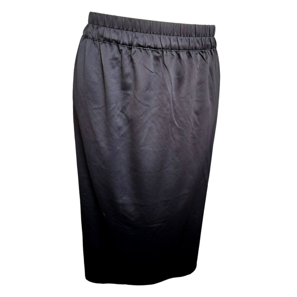 Gap Womens Black XL Elastic Waist Pencil Skirt Polyester Blend